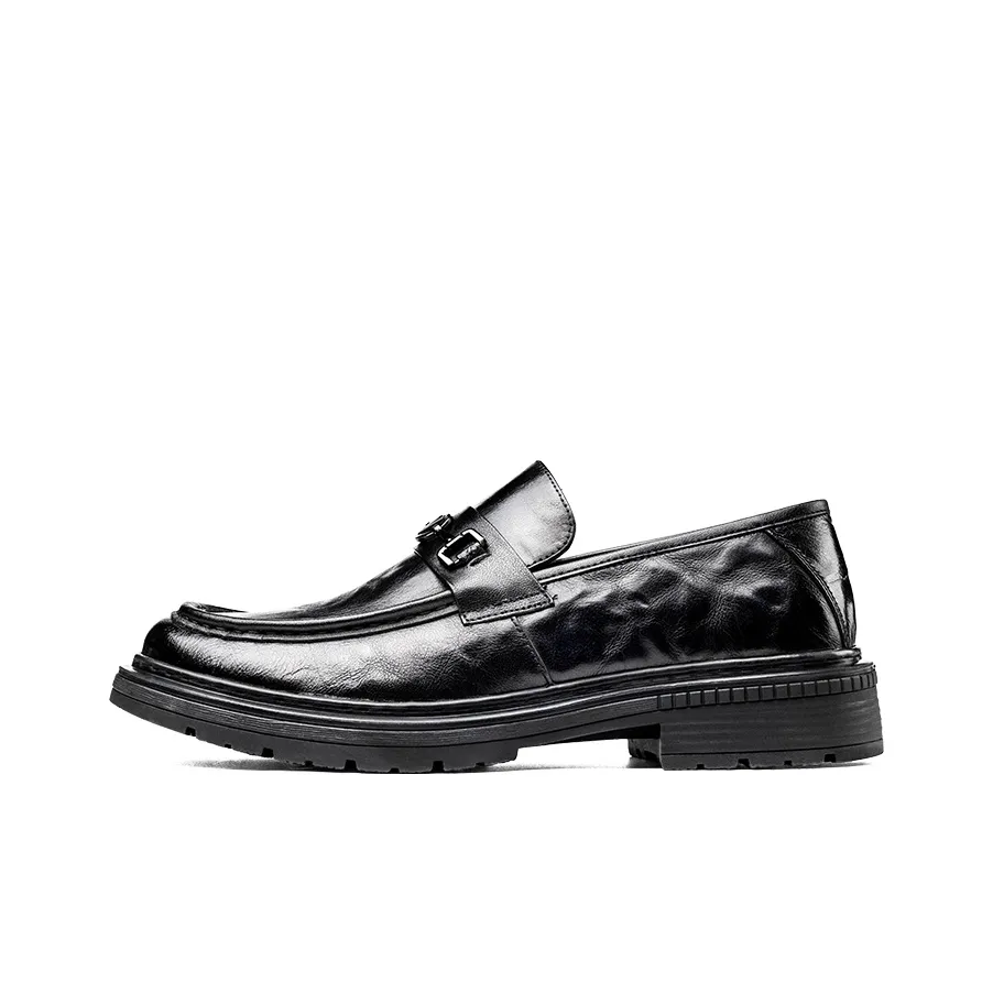 LAORENTOU Dress Shoes Men's Low top Black/Brown