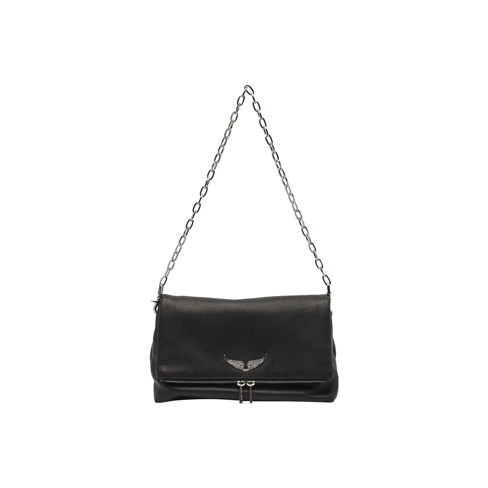 Zadig & Voltaire Cow Leather Shoulder Bag Women's Black