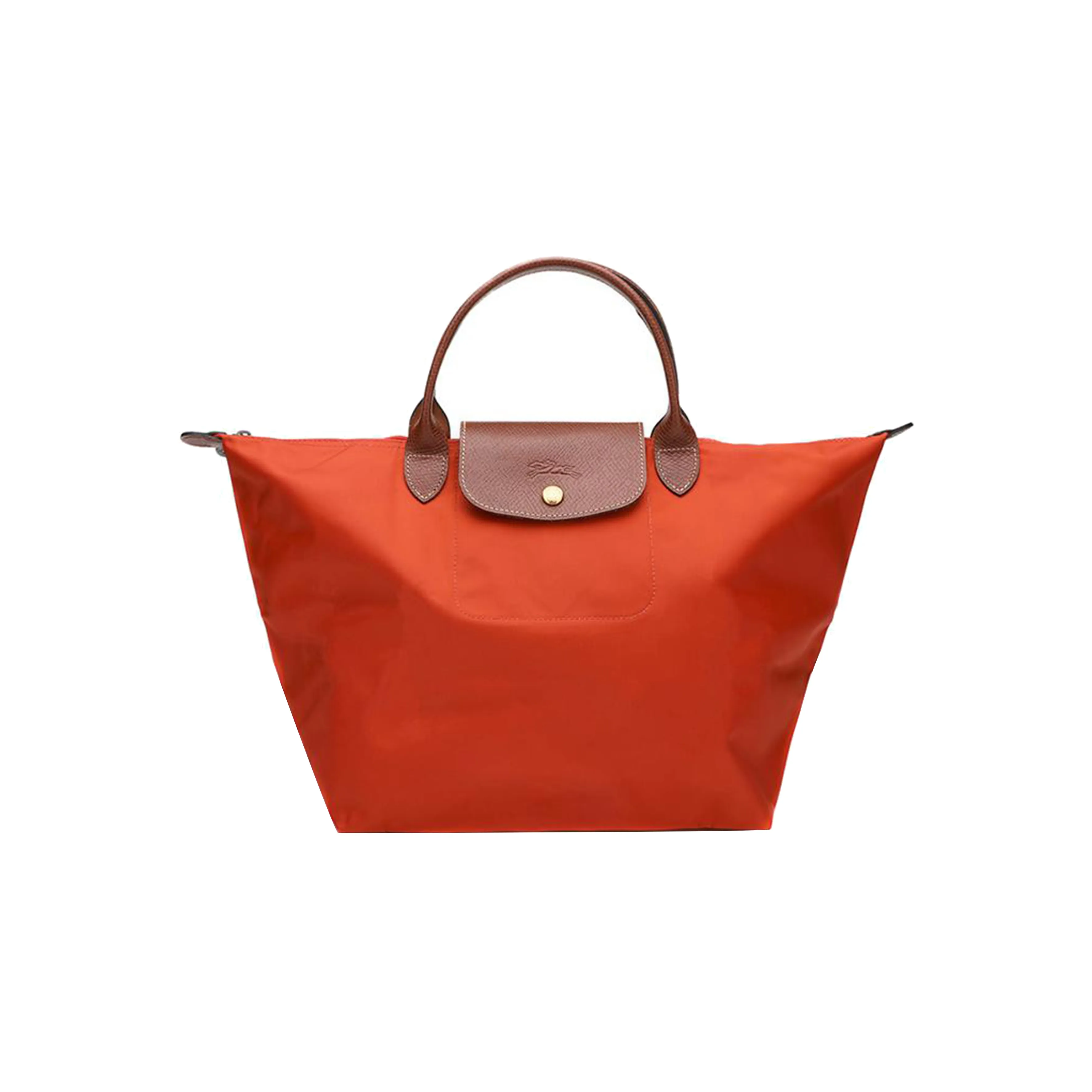 LONGCHAMP Нейлоновая сумка-пельмени большая женская красная