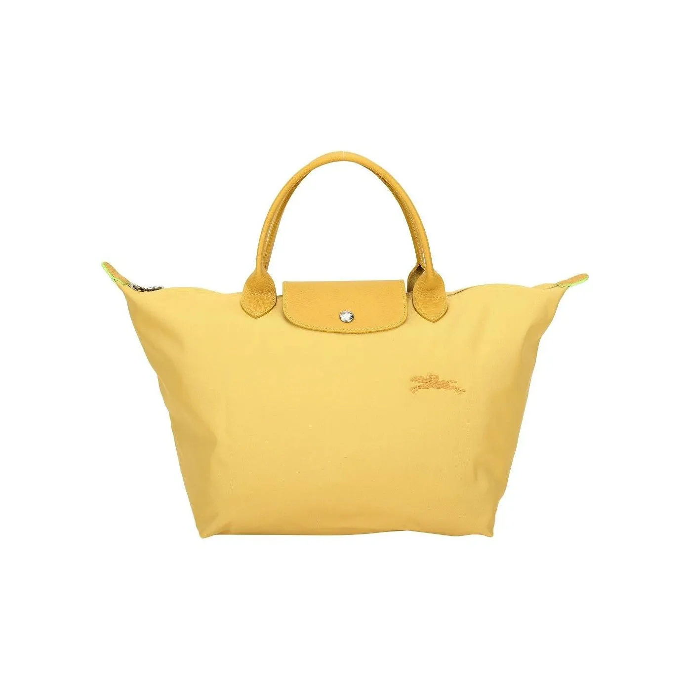 LONGCHAMP Le Pliage Recycled Polyamide Canvas Canvas Bag Dumpling Bag Handbags Medium Size Women's Yellow