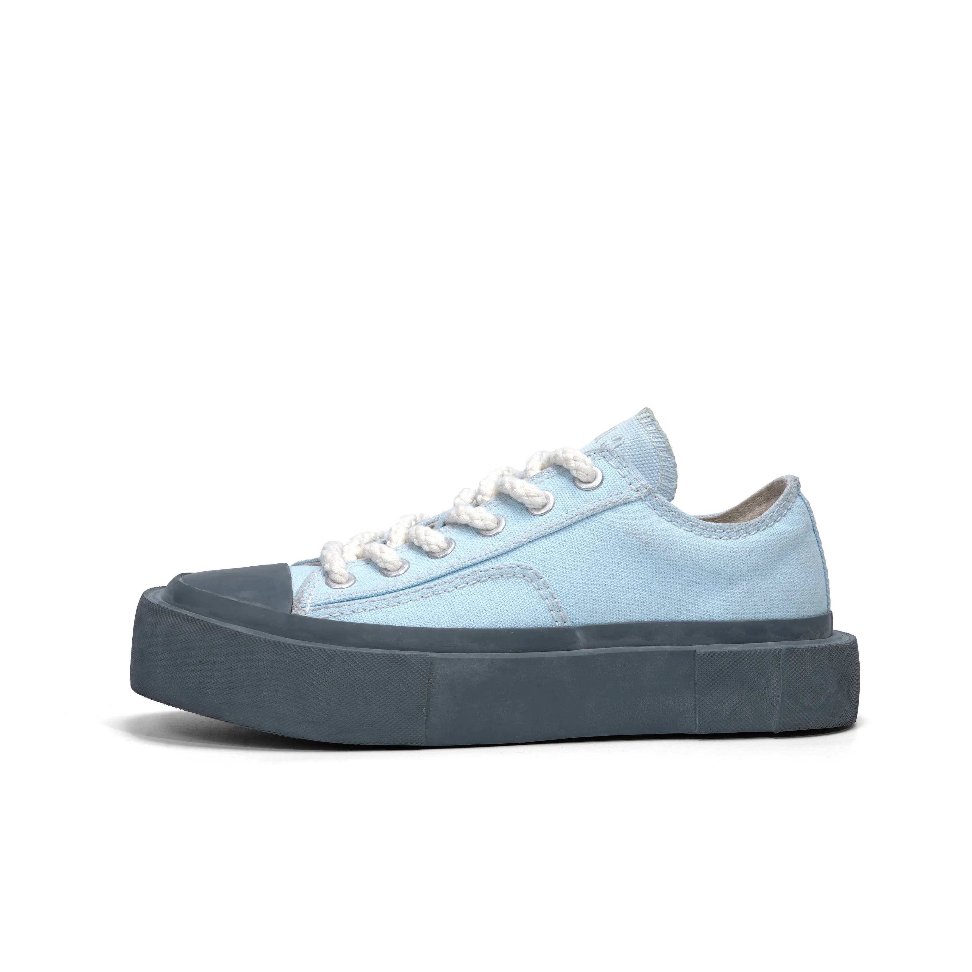 CROOKED CARD Низкий топ кеды унисекс небесно-голубой