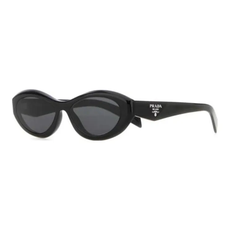 PRADA Ацетат OVAL SUNGLASSES Женские Черный