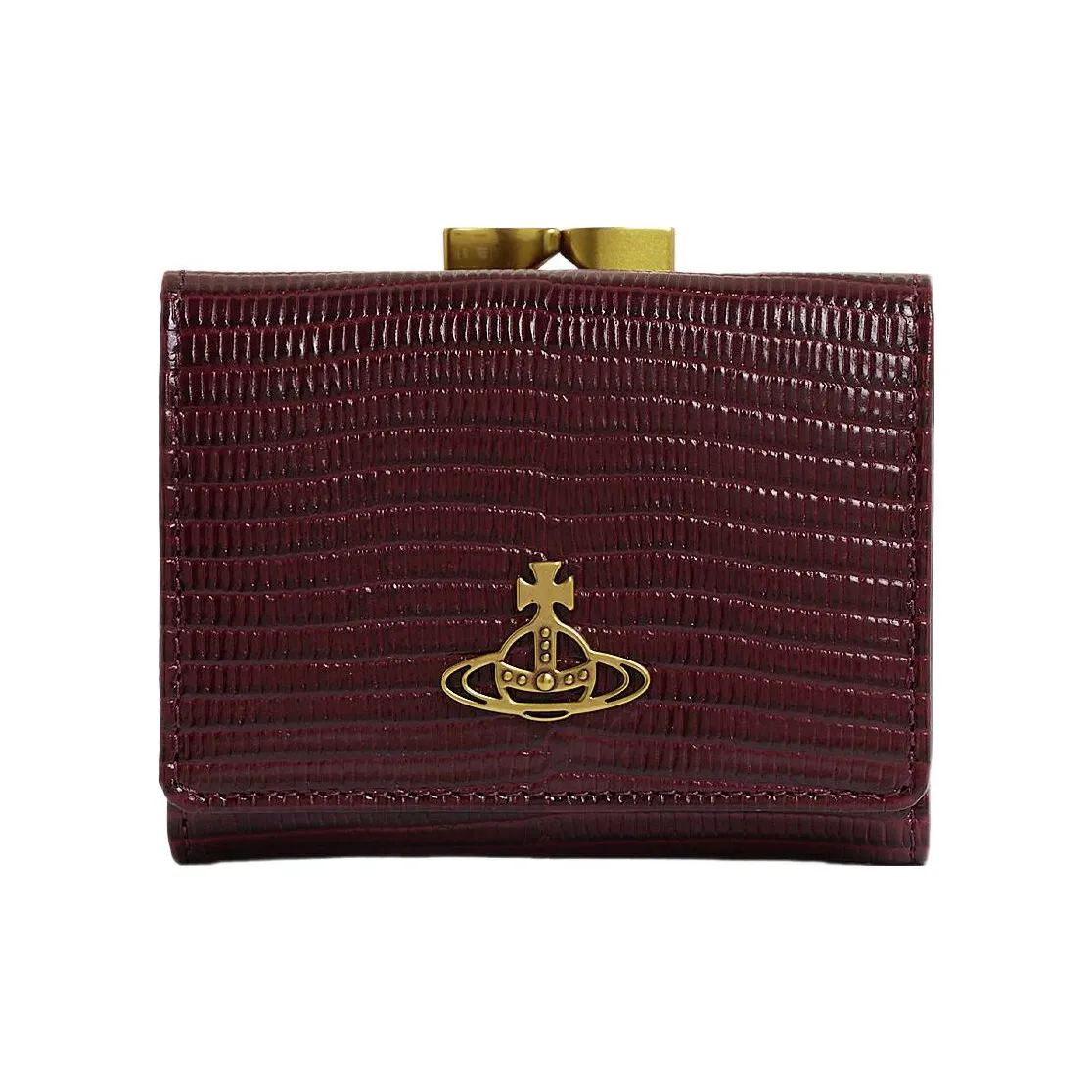 Vivienne Westwood Calfskin Wallet Trumpets Women's Burgundy