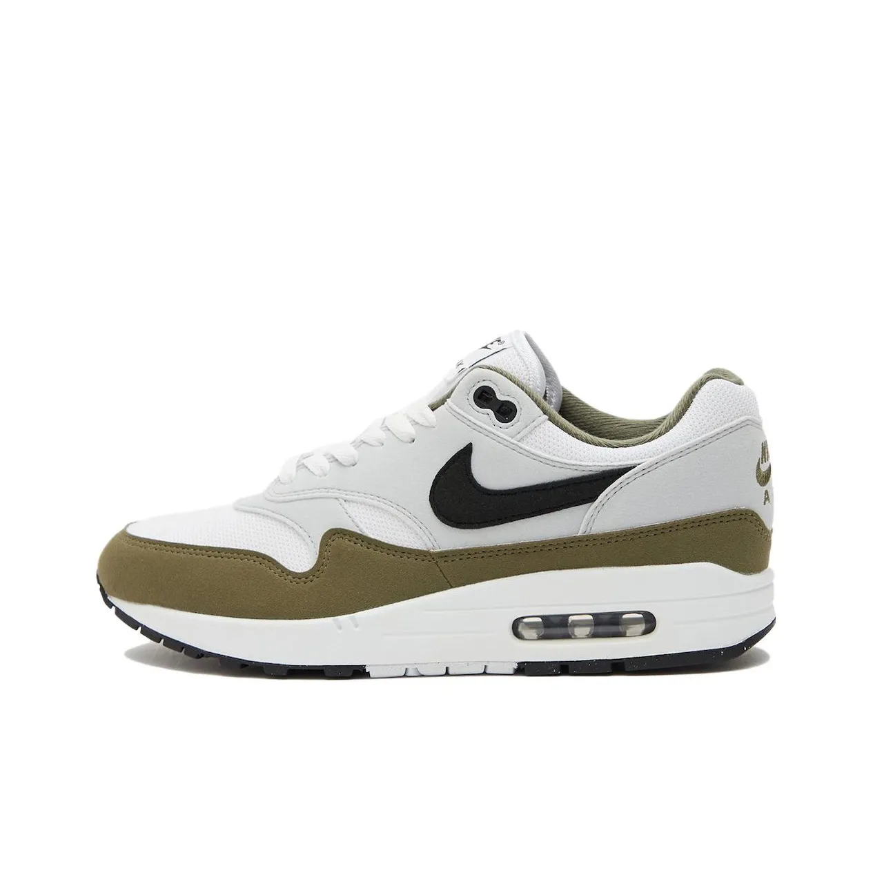 Nike Air Max 1 White Black Medium Olive