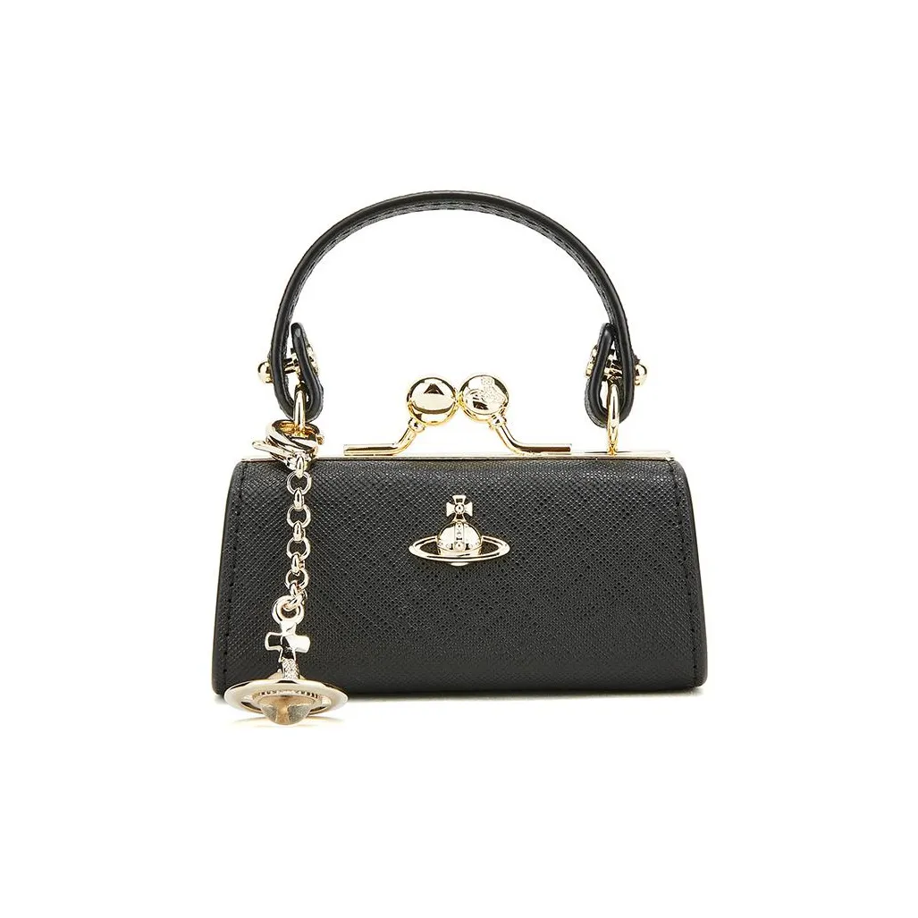 Vivienne Westwood Cow Leather Handbag Regular Women's Black