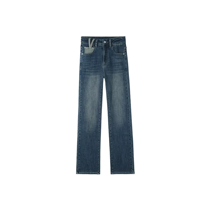 HIPPIEMISS Jeans Women's Vintage Dark Blue