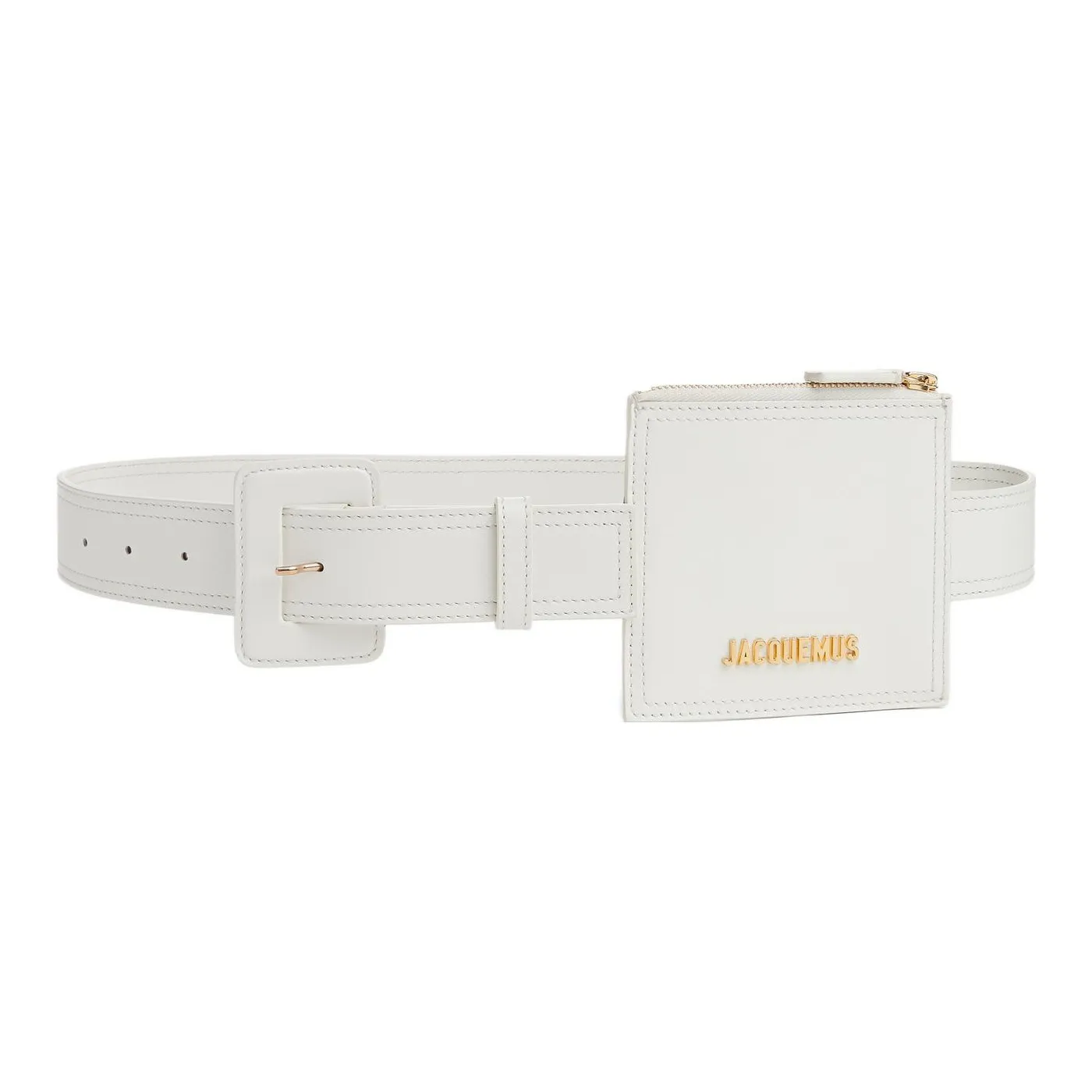 Jacquemus Коровья кожа Бананка Женская Белая