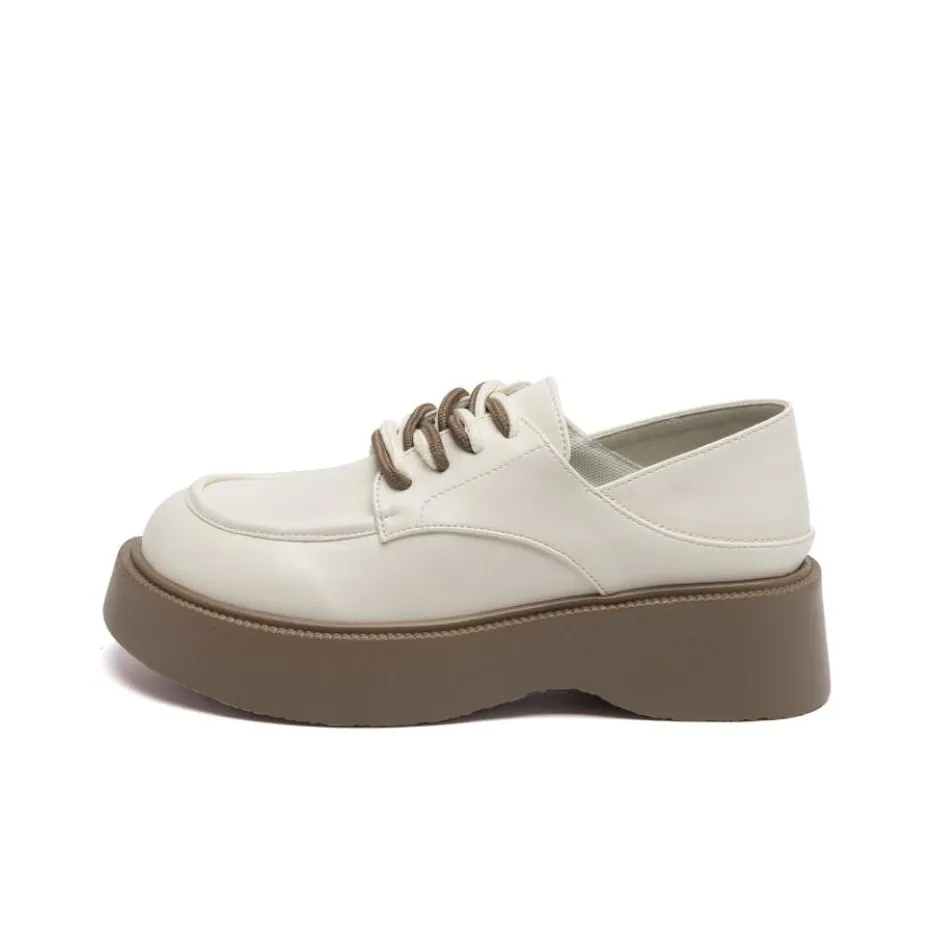 AGSDON Loafers Women's Black/Beige Apricot/Brown