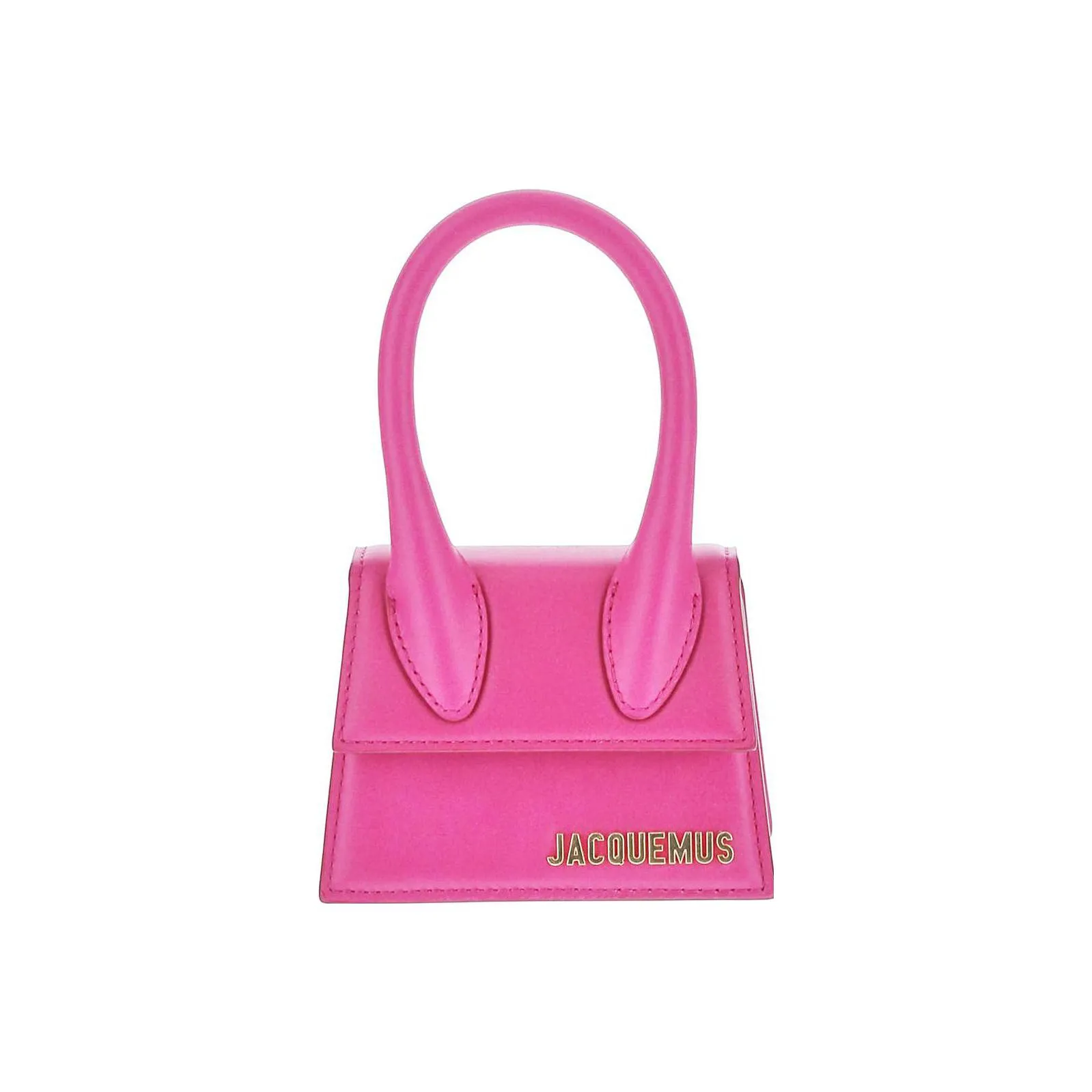 Jacquemus Сумка через плечо из кожи мини-сумка для женщин неоновый розовый