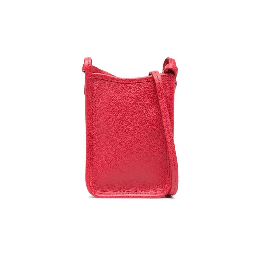 LONGCHAMP Le Foulonné Leather Phone Case