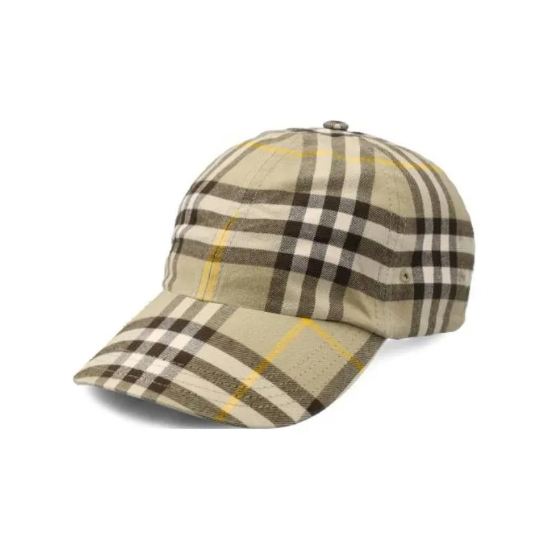 Burberry Check Pattern Baseball Cap