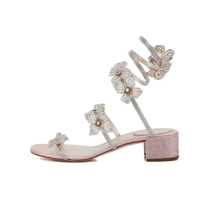 RENE CAOVILLA Floriane One Strap Sandals Women's Pink