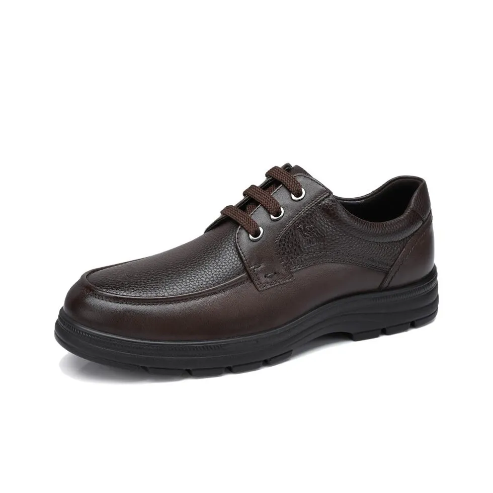 CAMEL Dress Shoes Men's Low Top Black/Brown