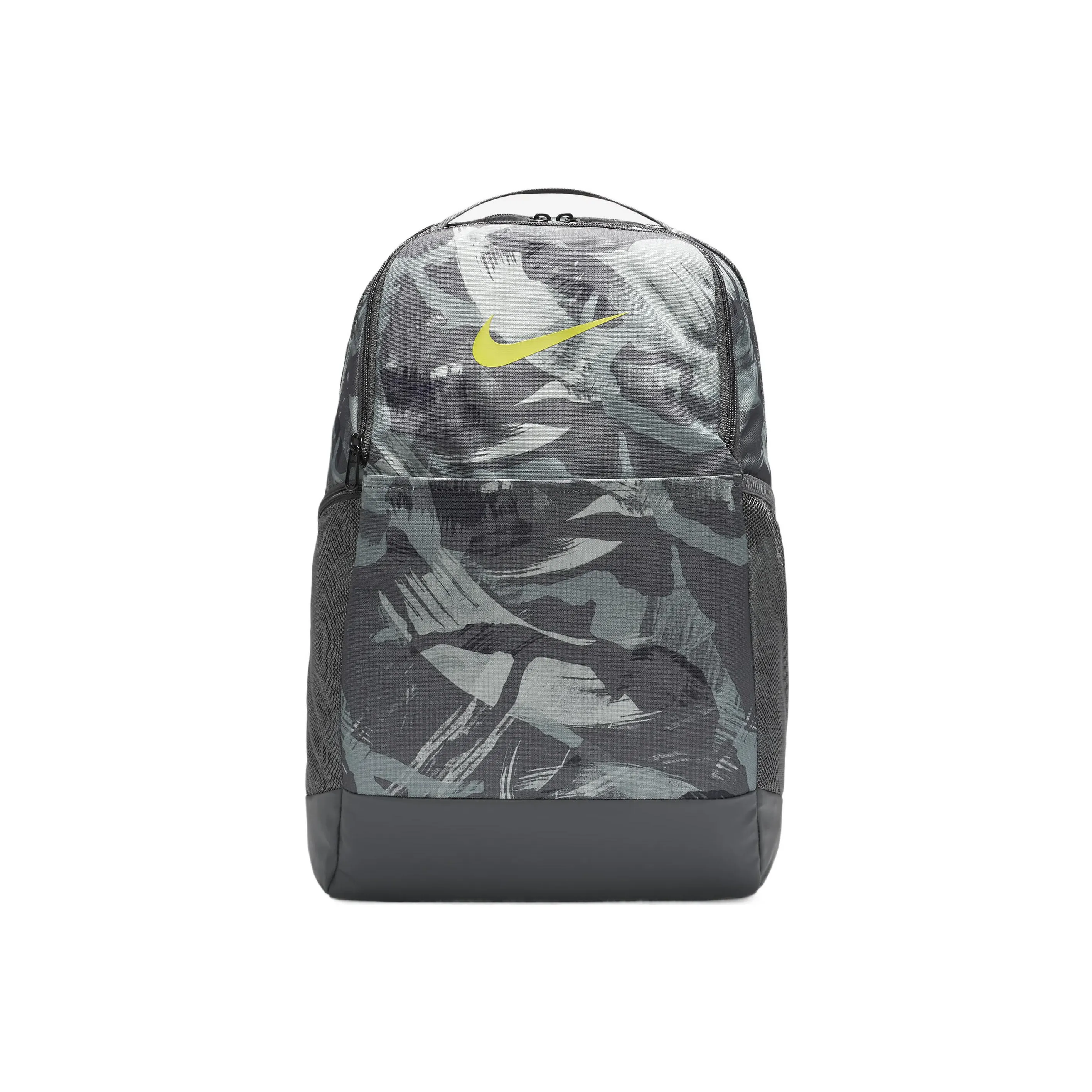 Nike Polyester Backpack Medium Size Unisex Iron Gray/Iron Gray/Bright Cactus