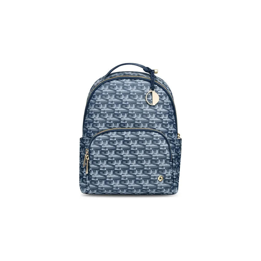 SAMSONITE Fabric Laptop Backpack Regular Women's Blue Print