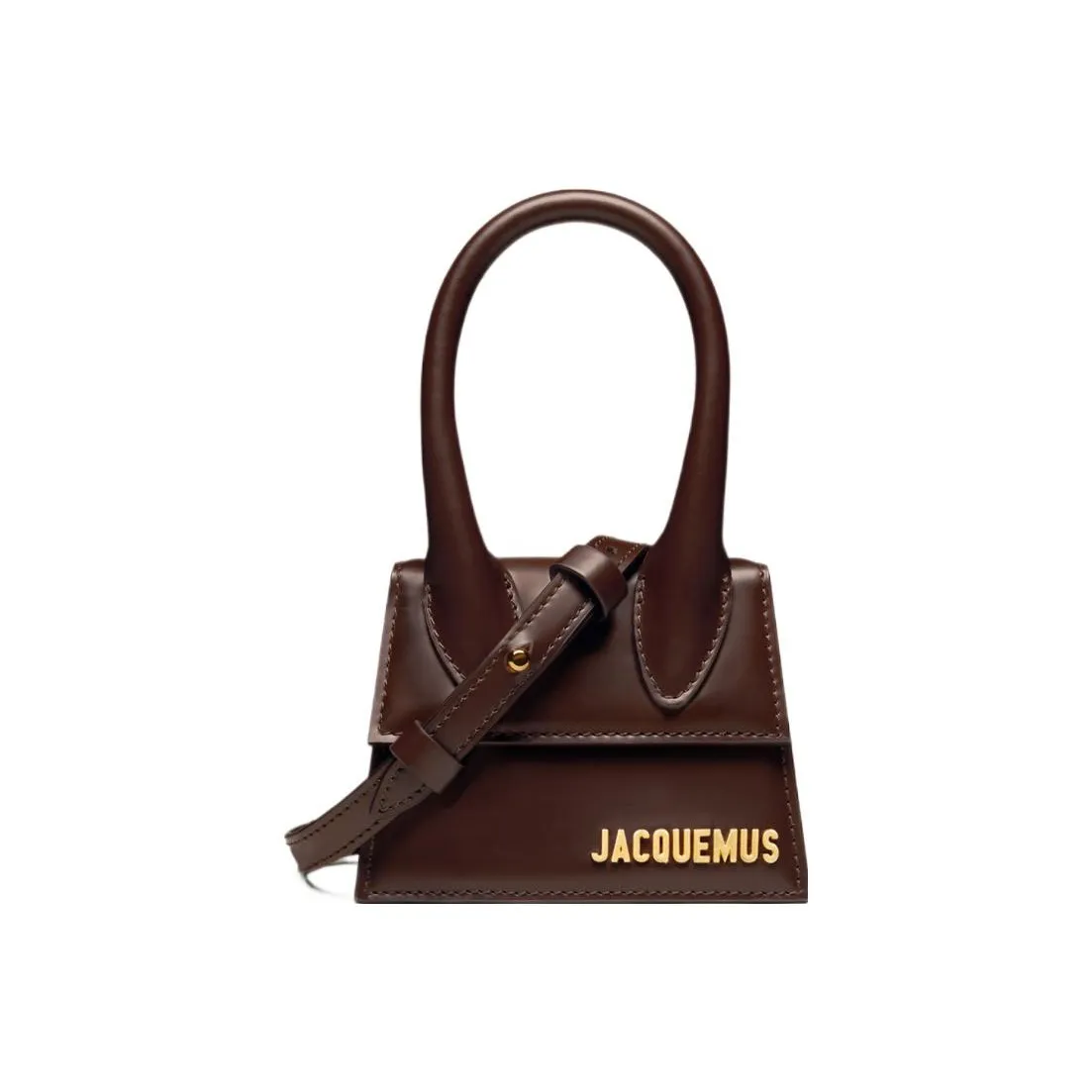 Jacquemus Le Chiquito Cow Leather Shoulder Bag, Crossbody Bag, Handbag Mini Women's Chocolate Brown