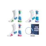 1세트 3팩 세트 (블루 그린+블루 핑크+퍼플 블루) + 무릎 스트랩