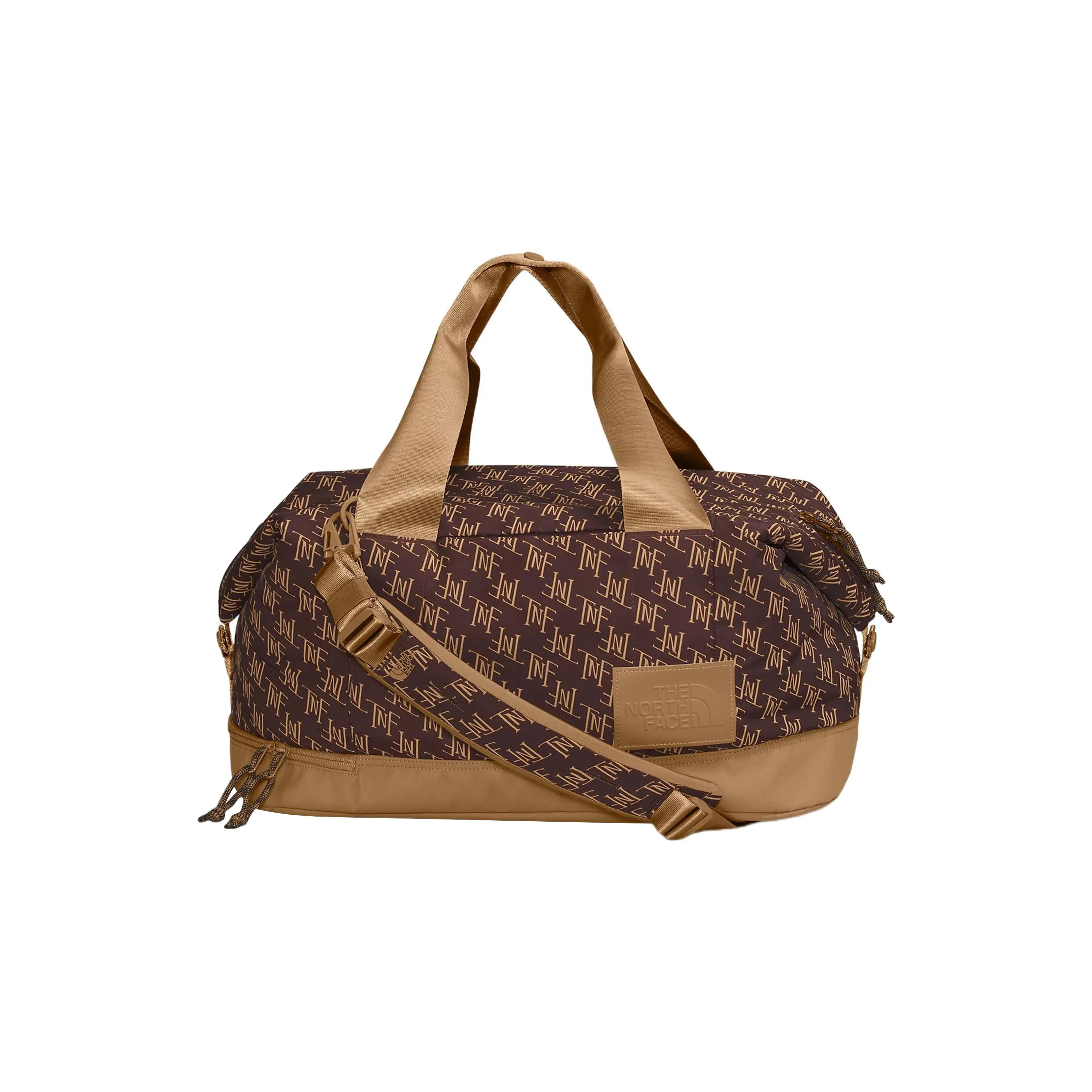 THE NORTH FACE 68L Portable One Shoulder Travel Outdoor Bag Nylon Brown Women's