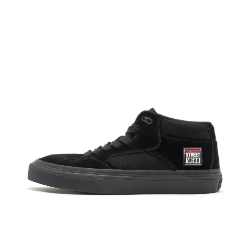 Vision Street Wear Concave Кроссовки для скейтбординга MID Топ Черный Унисекс