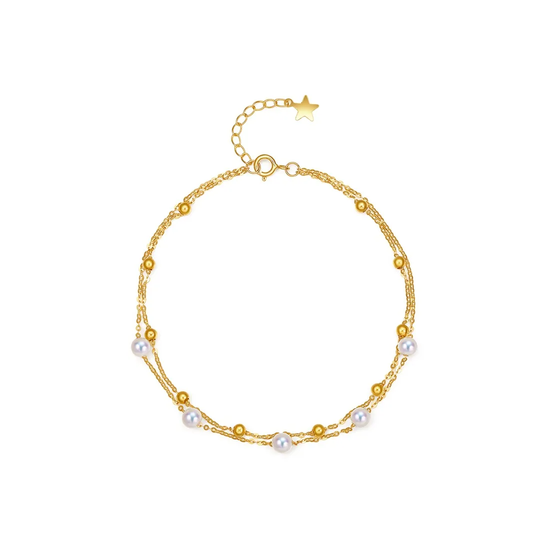 PEARL QUEEN Pearl Double Layer Bracelet Women's