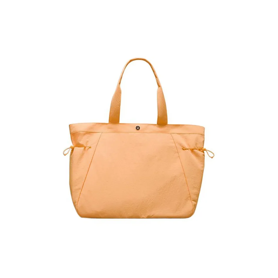 Lululemon Nylon Handbag Women's Mango Yellow