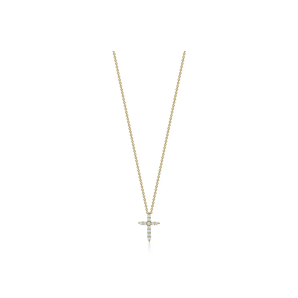 TIFFANY & CO. 18K Gold Diamonds Necklaces Women's Gold
