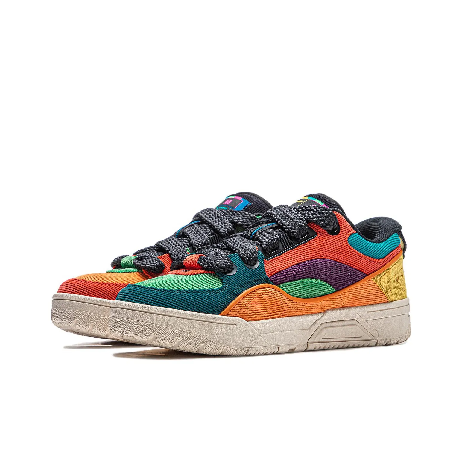 LiNing RSR 101 XXL Slip Resistant Shock Absorbers Lightweight Low Top Skateboard Shoes Unisex Red Green Orange