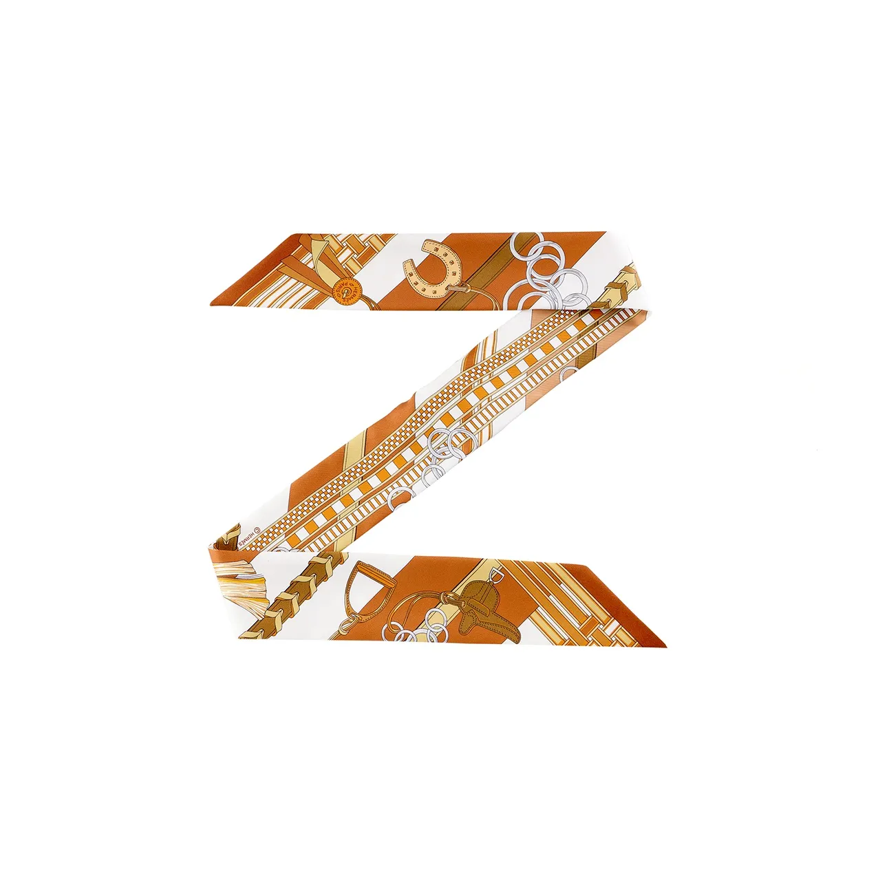 HERMES Шелковые шарфы Женские Апельсин