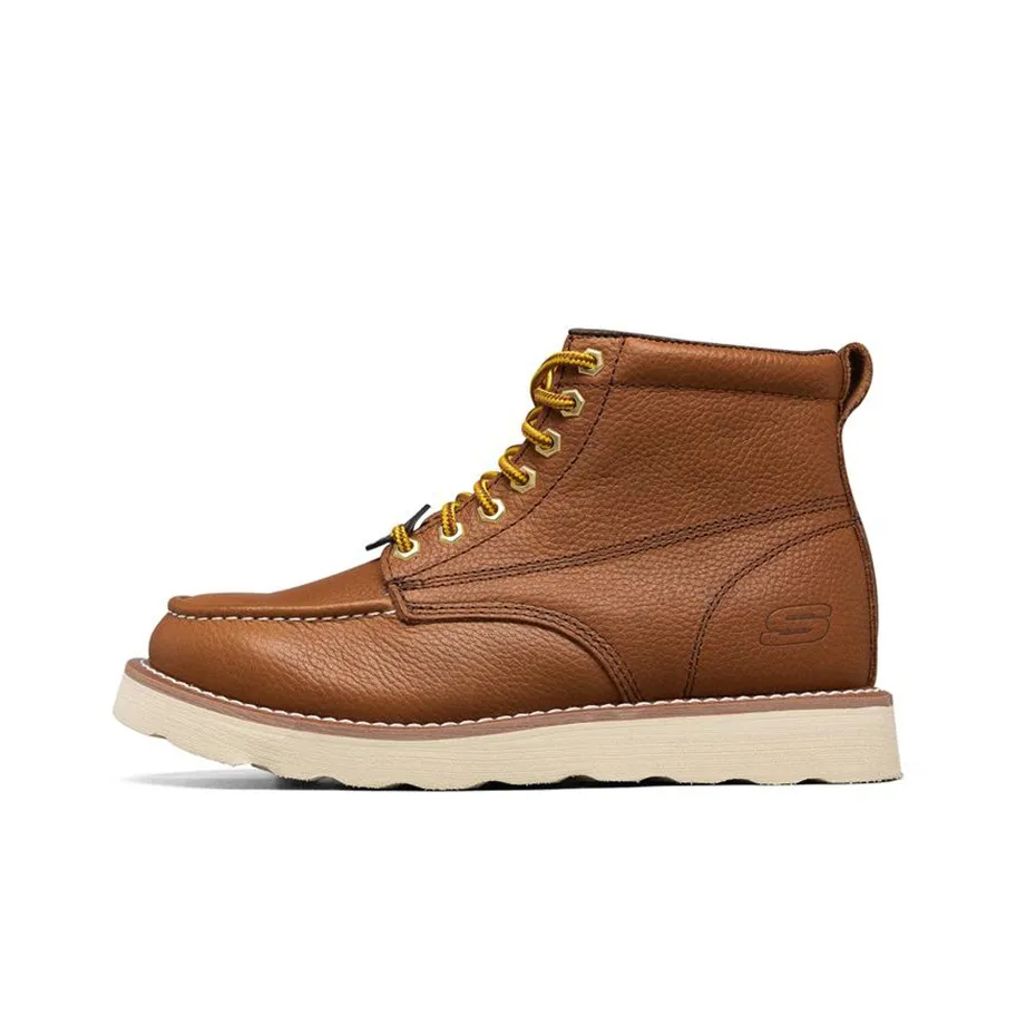Skechers Ankle Boots Men Red/Brown