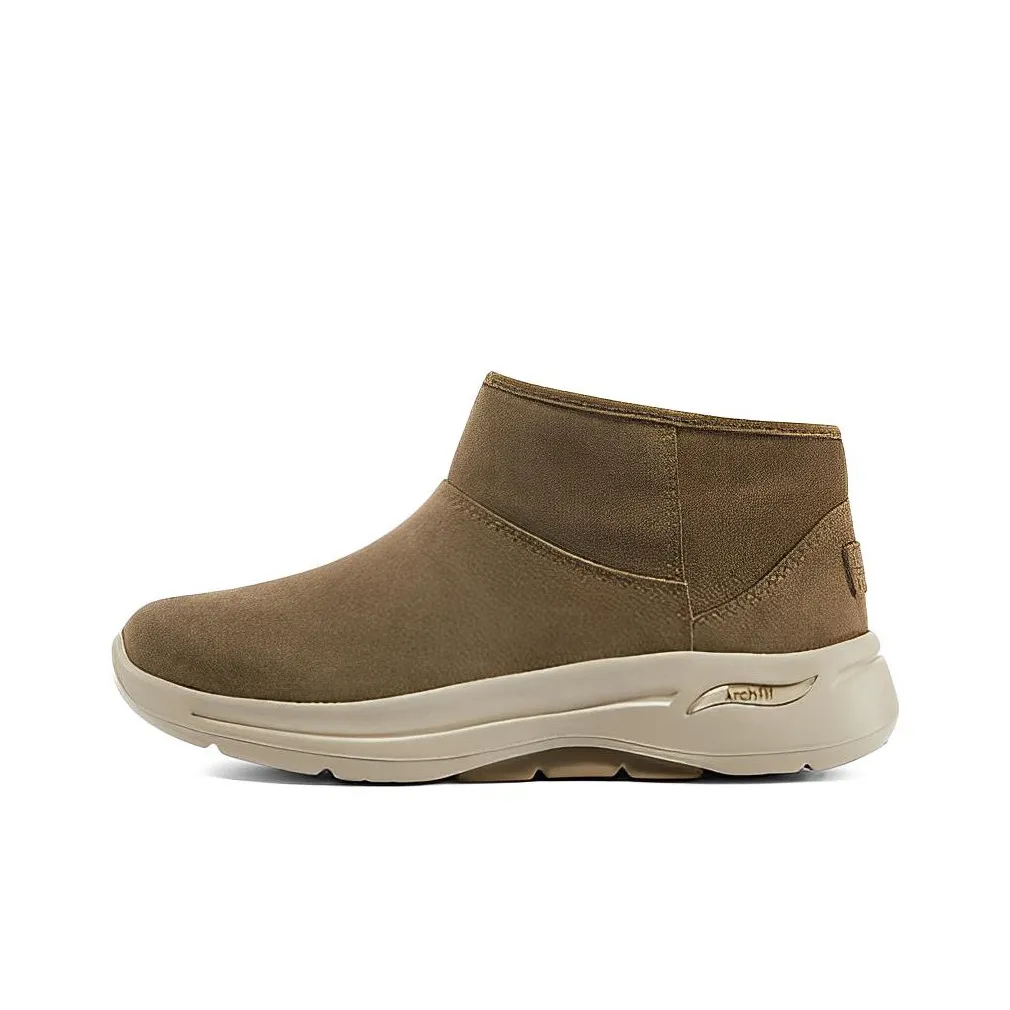 Skechers Arch Fit Arch Fit Warm Coverage Ankle Length Snow Boots Women's Brown