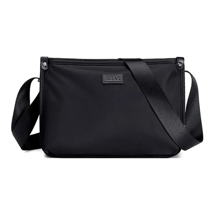 BJIAX Нейлон Холщовая Сумка Рюкзак Сумка через плечо Унисекс Черный