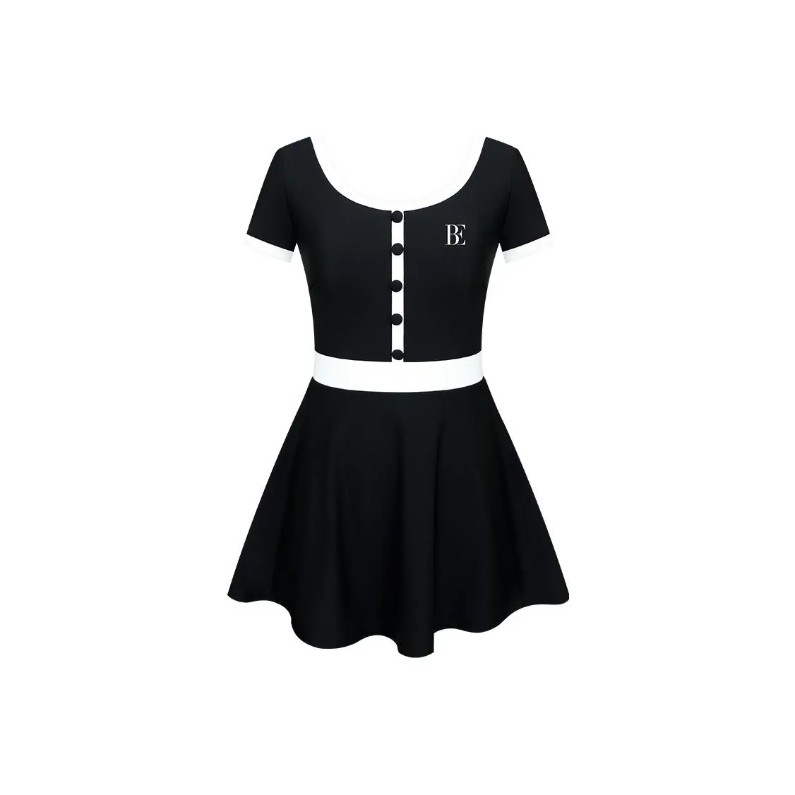 BALNEAIRE One-Piece Swimsuits Women's Modest Black White