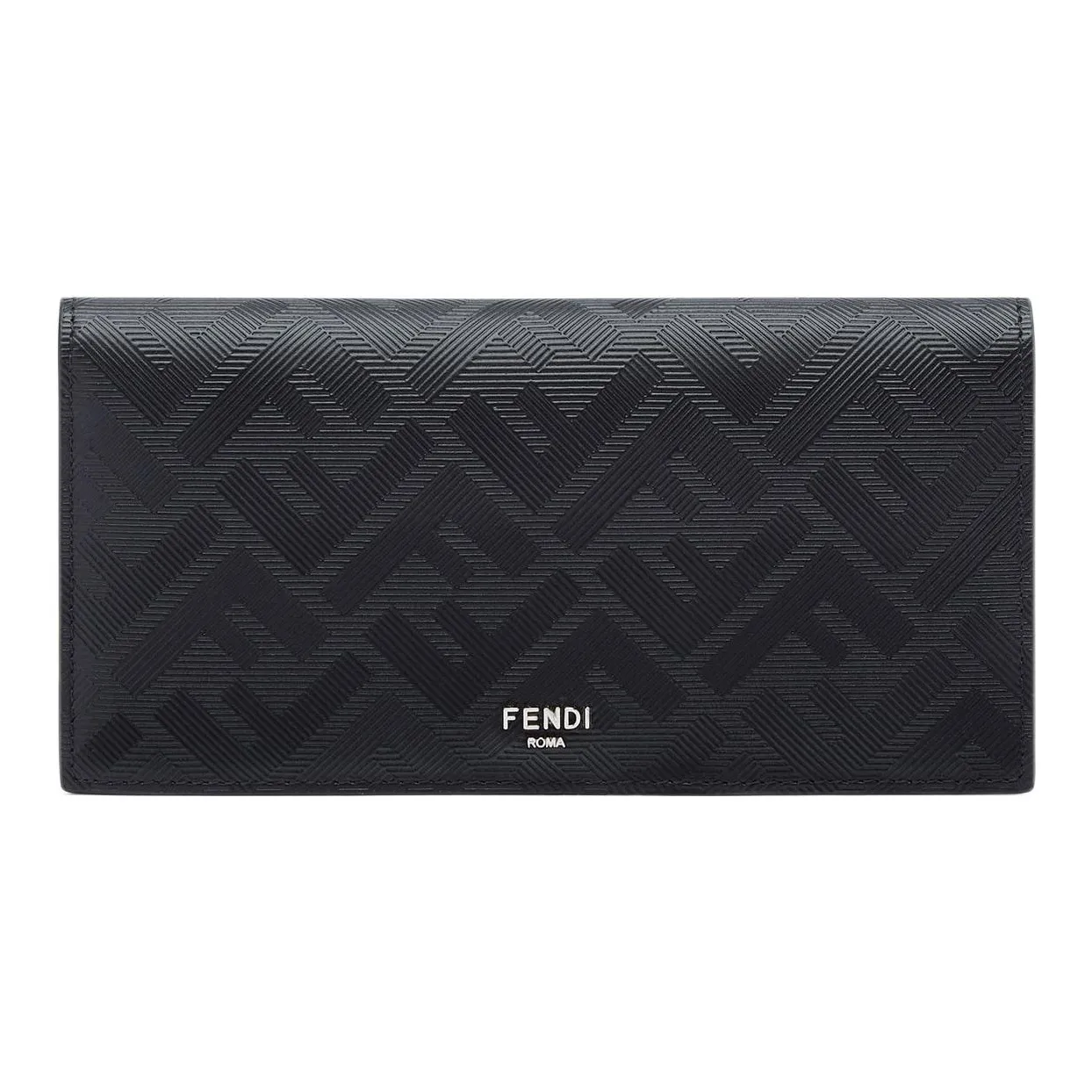 FENDI Leather Wallet Men's Black