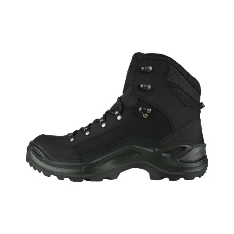 Lowa Renegade LL MID Cushioning, Slip Resistant, And Abrasion Resistant Low Top Outdoor Shoes Men's Black