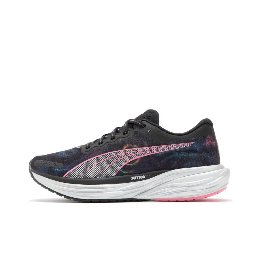 PUMA Deviate NITRO 2 Running Shoes Women's Low Top Black Pink