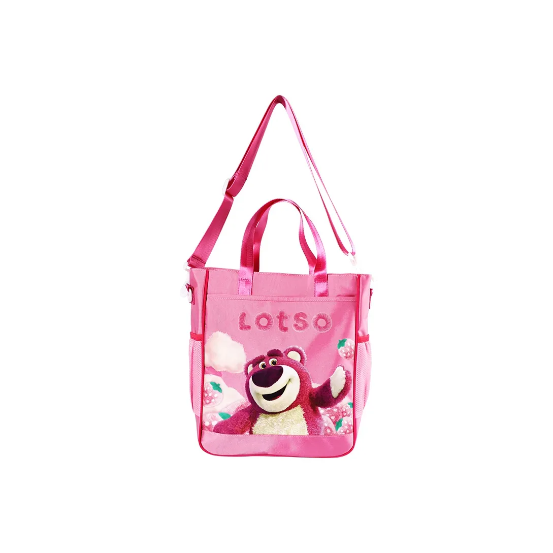 MESUCA Disney Disney Лотсо Коллаборация Полиэстер Сумка для обучения Портативная сумка через плечо Детская сумка через плечо Розовая и Красная