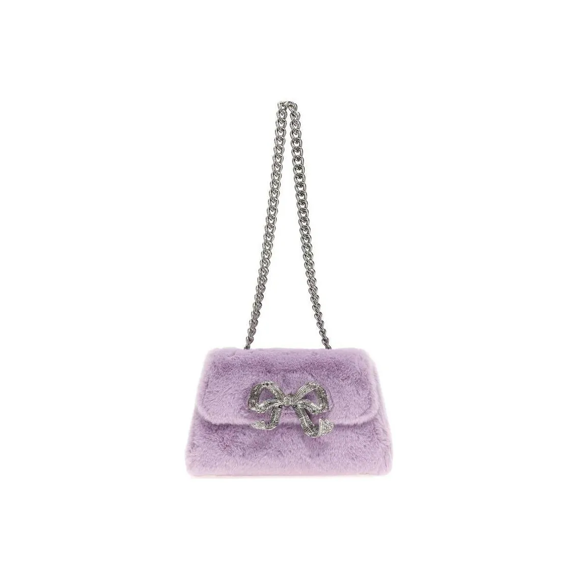 Self portrait Fluffy Bow Mini Crossbody Bag