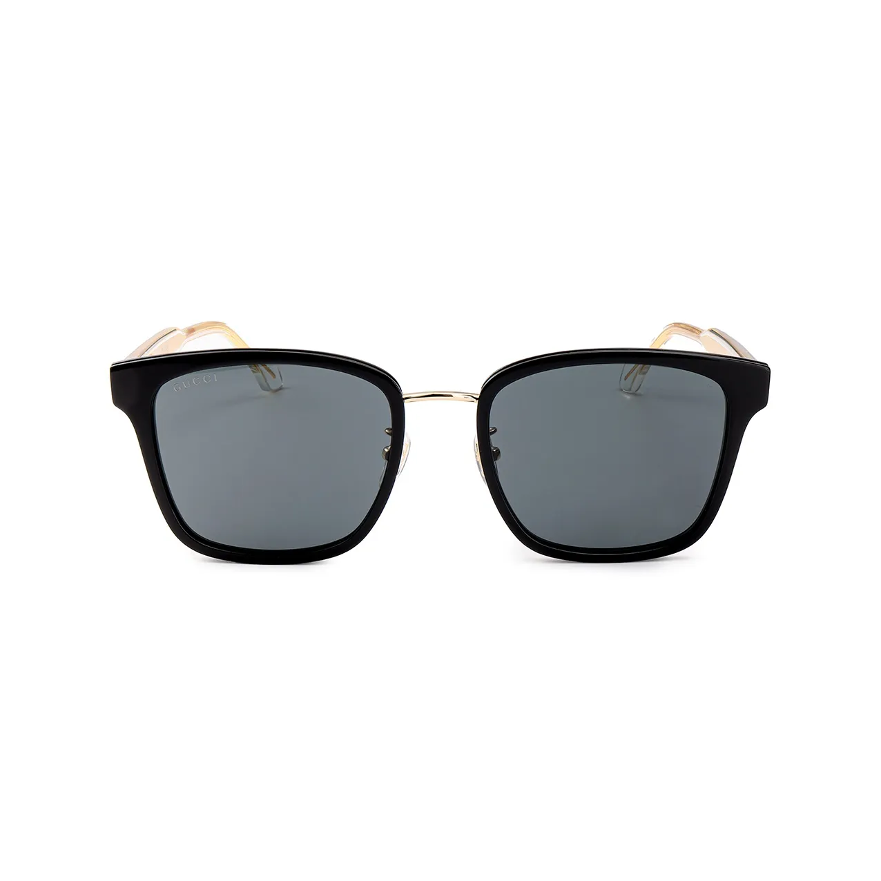 GUCCI Unisex Sunglasses With Gold And Crystal Frame