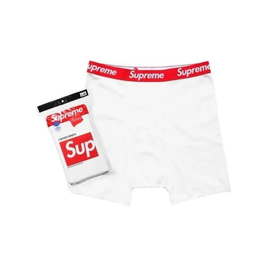 Supreme FW23 Осенне-зимняя коллекция Боксеры Мужские 4 упаковки