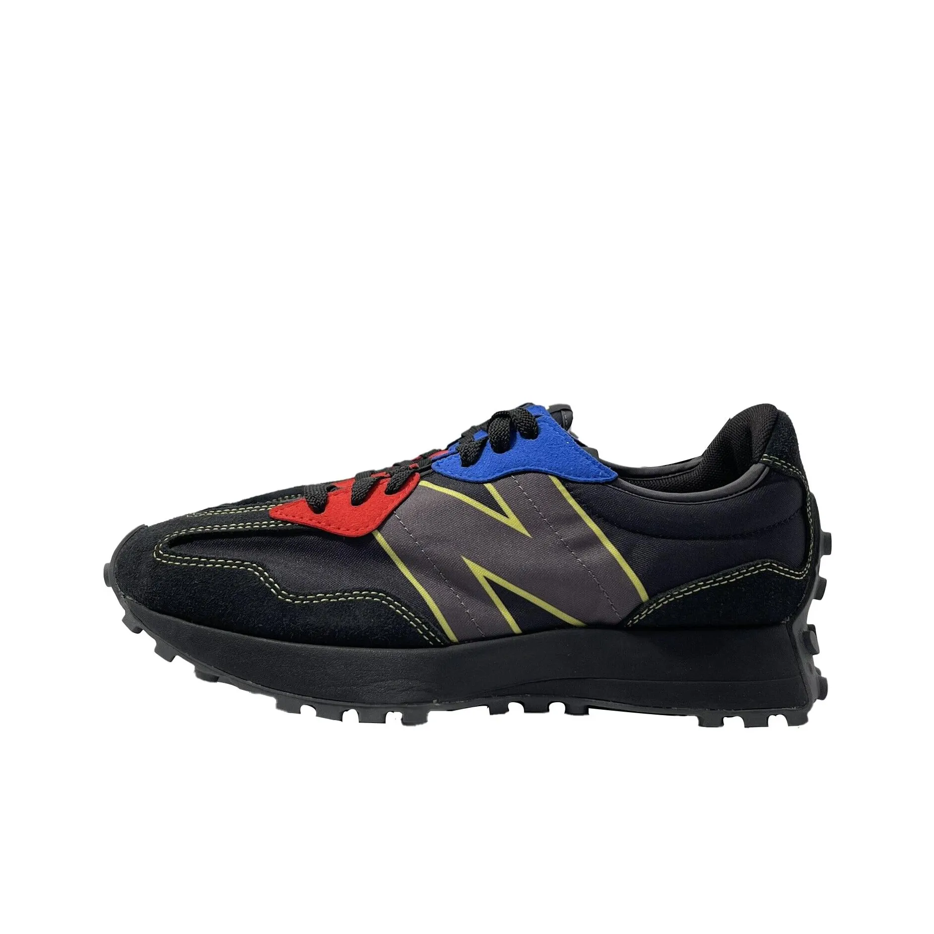 New Balance NB 327 Устойчивые к истиранию низкие беговые кроссовки для мужчин черные