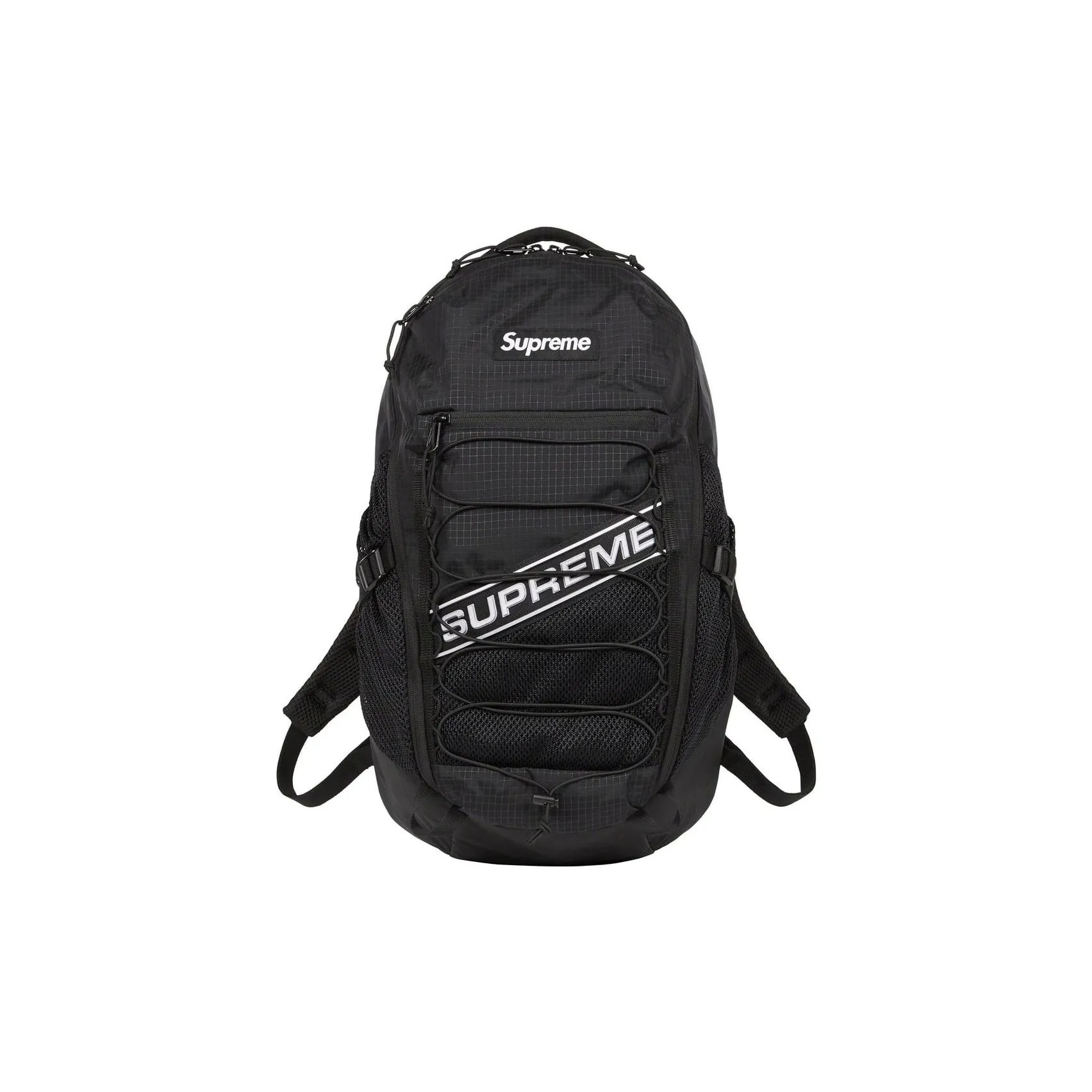 Supreme Waterproof Nylon Backpack Unisex Black