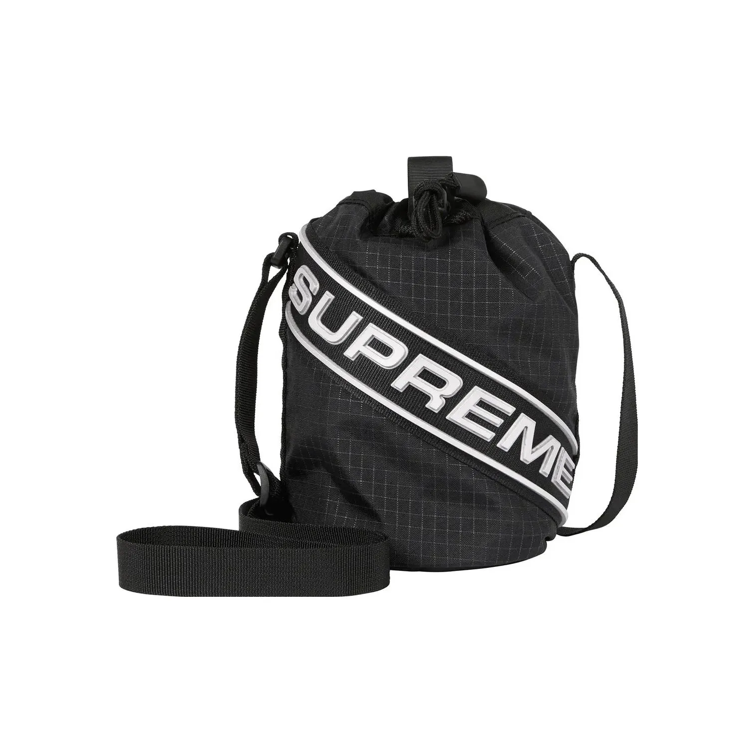 Supreme Nylon Storage Bag, Toiletry Bag, Crossbody Bag Regular Unisex Black