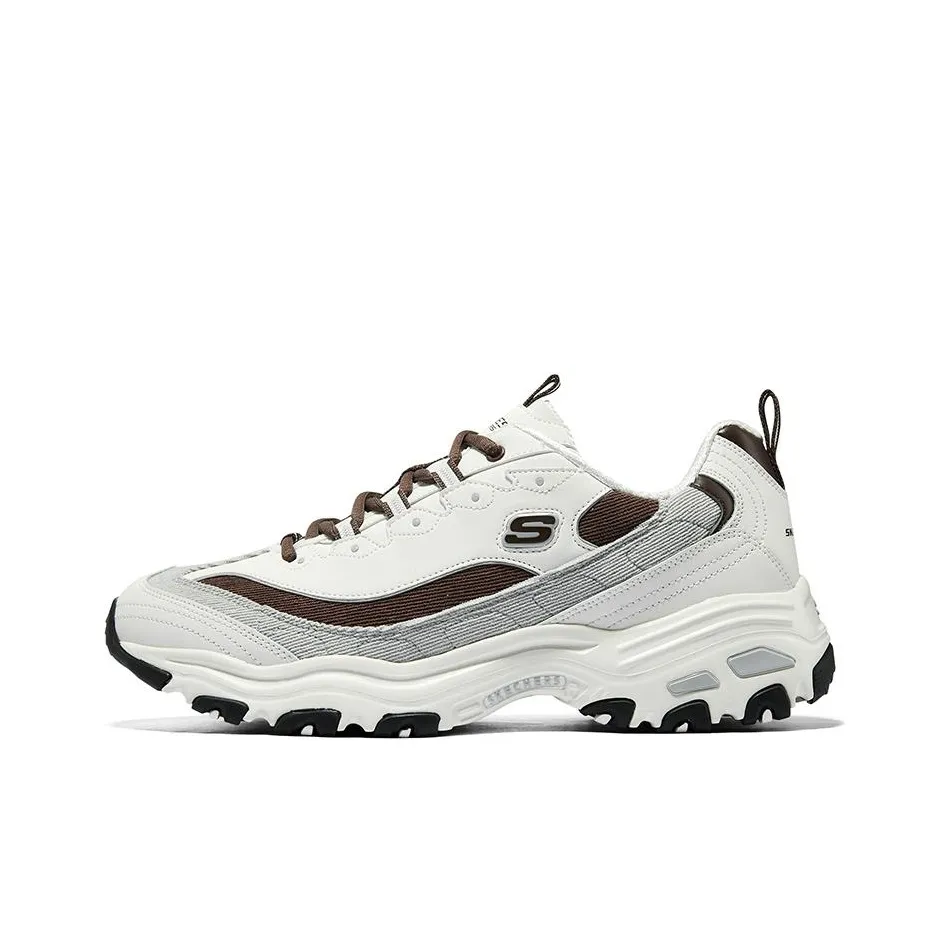 Skechers D'Lites Varsity Spirit Sneaker 'White Brown Grey'
