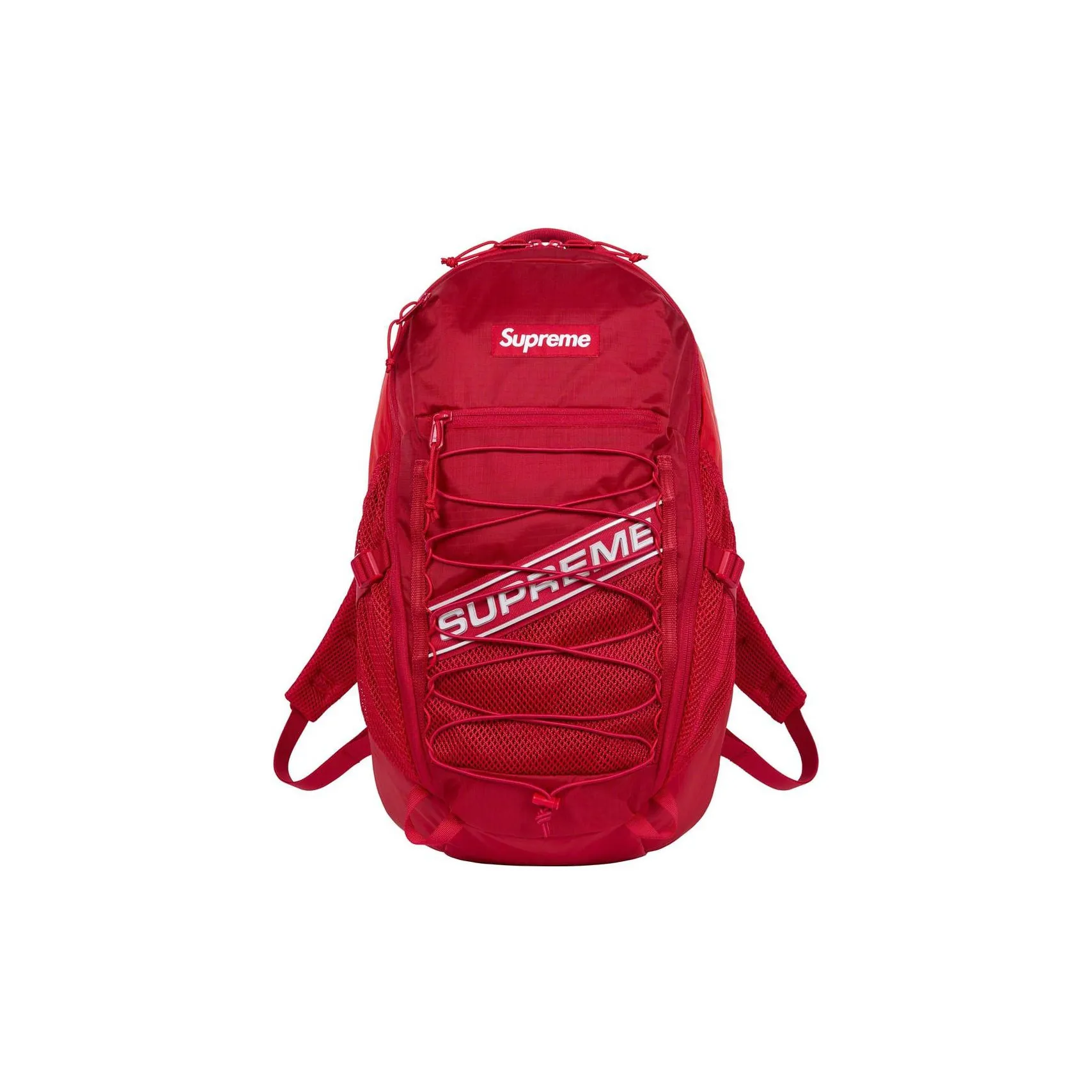 Supreme Waterproof Nylon Backpack Unisex Red