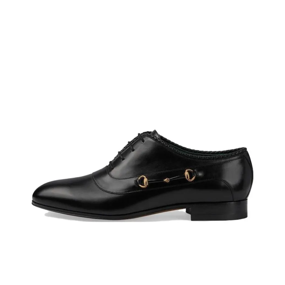 GUCCI Dress Shoes Men Low Top Black