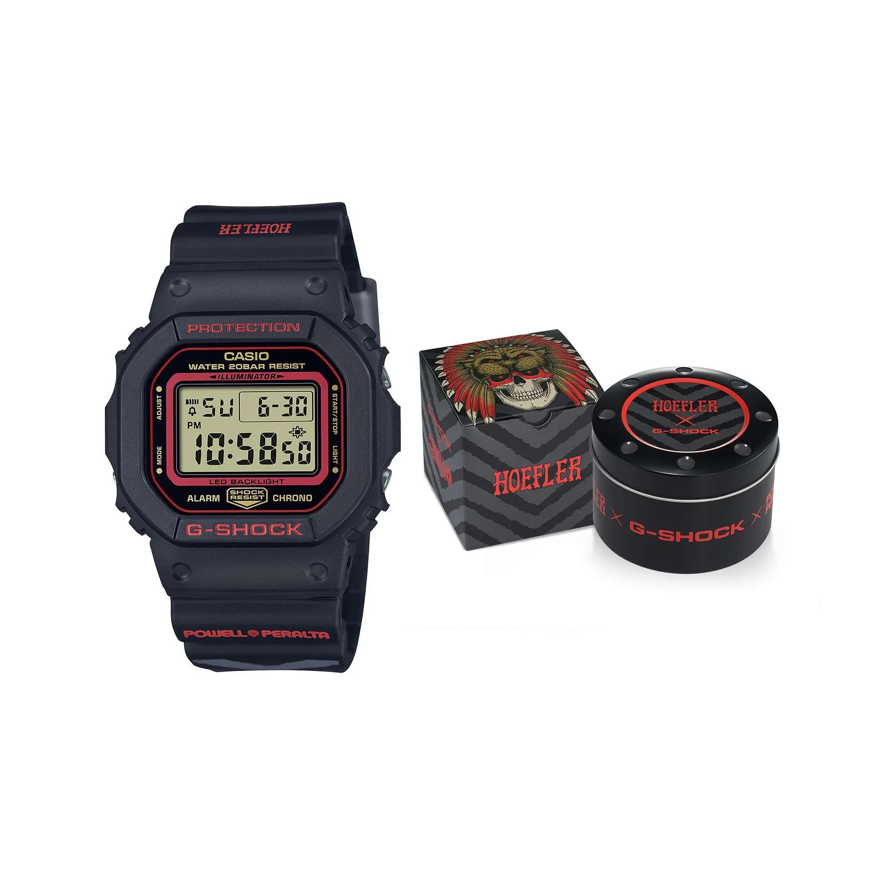 CASIO Кварцевый механизм Мужские часы серии SQUAD 48,9мм*42,8мм*13,4мм Черный