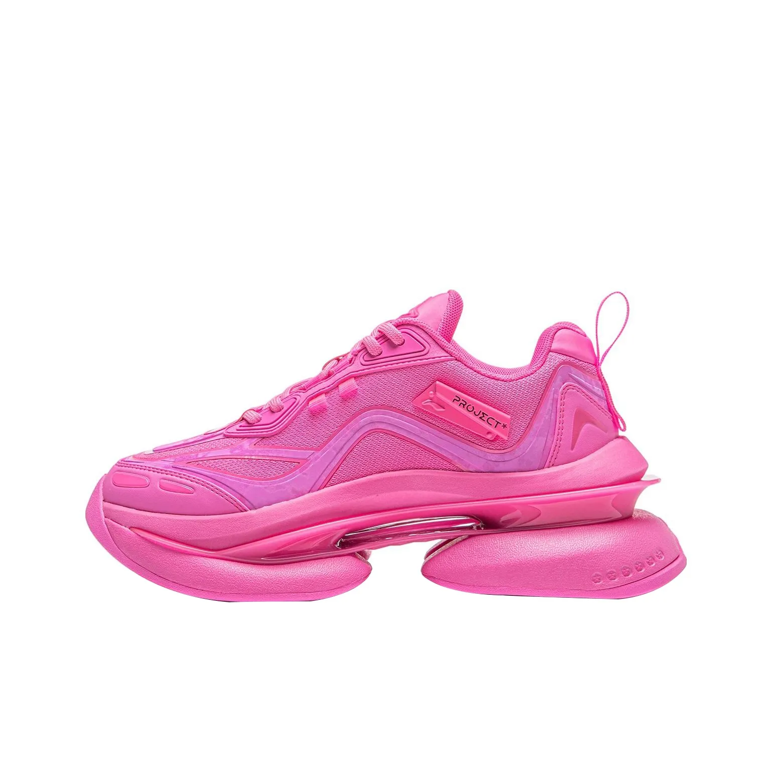 LiNing Project* Elliptic Azure Противоскользящий Устойчивый к истиранию Низкий Топ Casual Женский Розовый