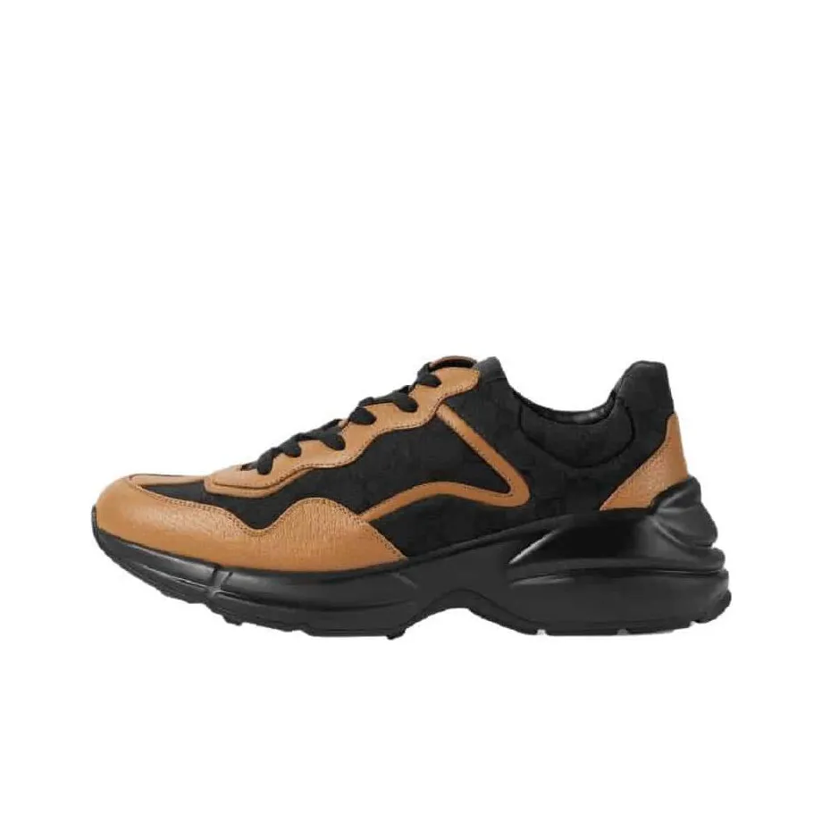 GUCCI Rhyton 'Maxi Gg Supreme   Black Khaki Beige'