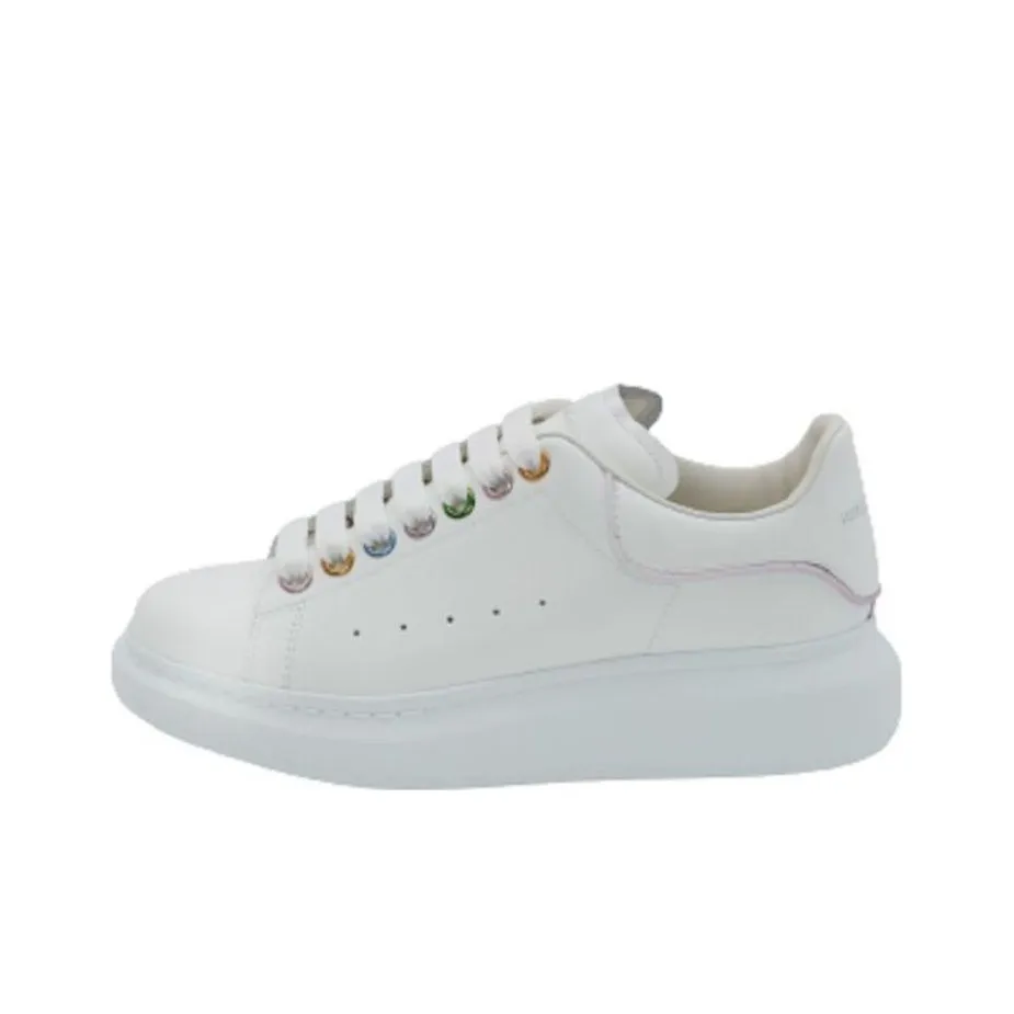 Alexander McQueen Oversized Sneakers 'White Metalic Eyelets' Women's