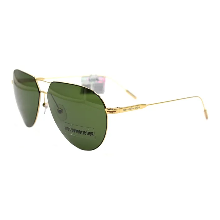 Zegna Сплав Aviator Солнцезащитные очки Мужские Золотые